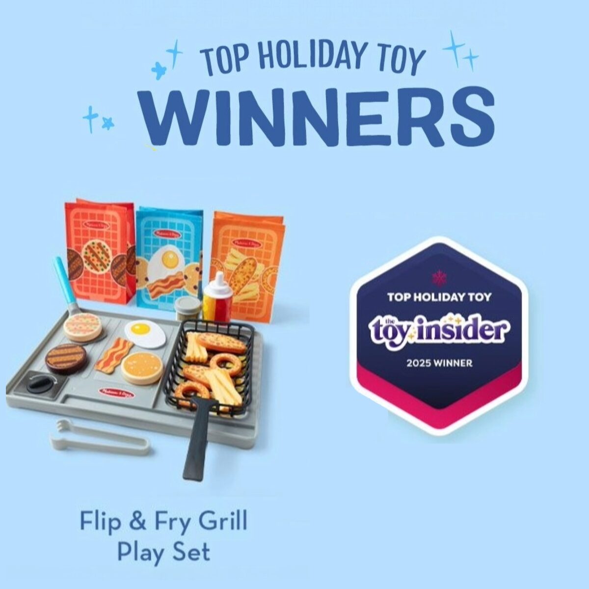 holiday toy winner flip and fry